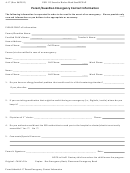 Form A-17 - Parent/guardian Emergency Contact Information
