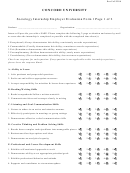 Sociology Internship Employer Evaluation Form