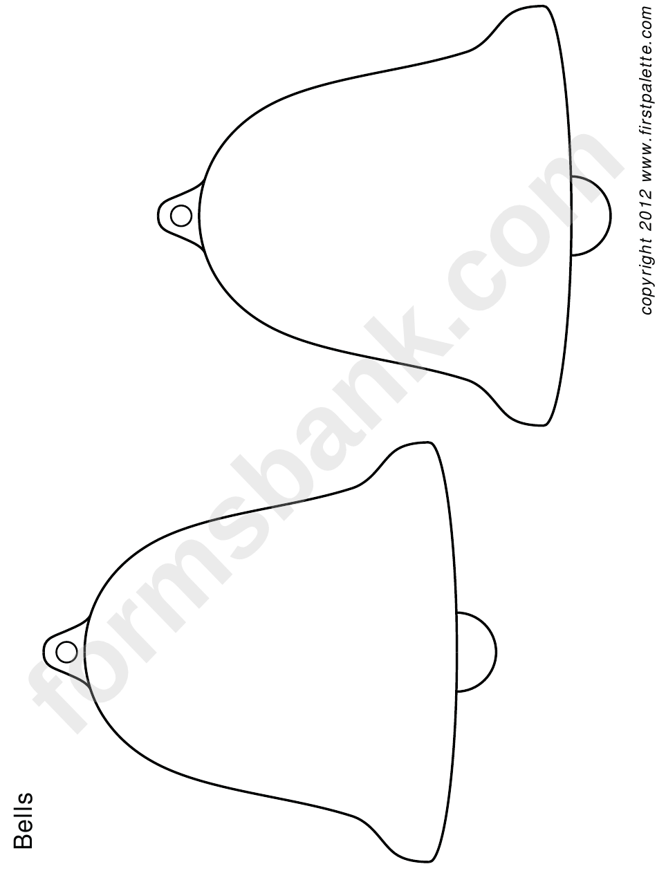 2 Christmas Bells Template