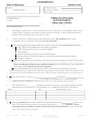 Form Ifp102 - Affidavit For Proceeding In Forma Pauperis