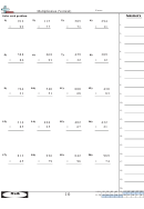 Multiplication (vertical) - Math Worksheet With Answer Key