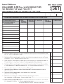 Form 561 - Oklahoma Capital Gain Deduction For Residents - 2006