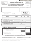 Income Tax Return Form - Warren City - 2016