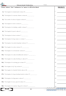 Measurement Estimating Worksheet Printable pdf