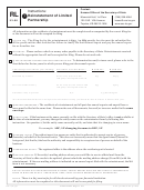 Form Rl 53-08 - Instructions: Reinstatement Of Limited Partnership - 2013