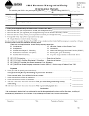 Form Der-1 - Montana Disregarded Entity Information Return - State Of Montana 2006