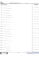 Multiplying Multiples Of 10 - Math Worksheet With Answer Key