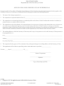 Form Be-08 - Application For Certificate Of Withdrawal - 2002
