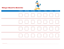 Things I Need To Work On - Behavior Chart Template - Donald Duck