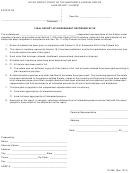Final Report Of Independent Representative Form - Lake County, Illinois