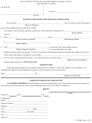 Affidavit And Order For Service By Publication Form - Lake County, Illinois