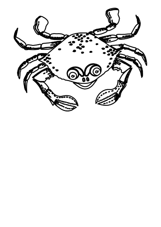 Crab Coloring Sheet Printable pdf