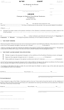 Ns Form 56.2 - Order (changes To Optional Conditional Sentence Conditions)