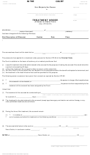 Treatment Order (fitness To Stand Trial) Form - Nova Scotia, Canada