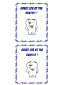 Dentist Reward Card Template