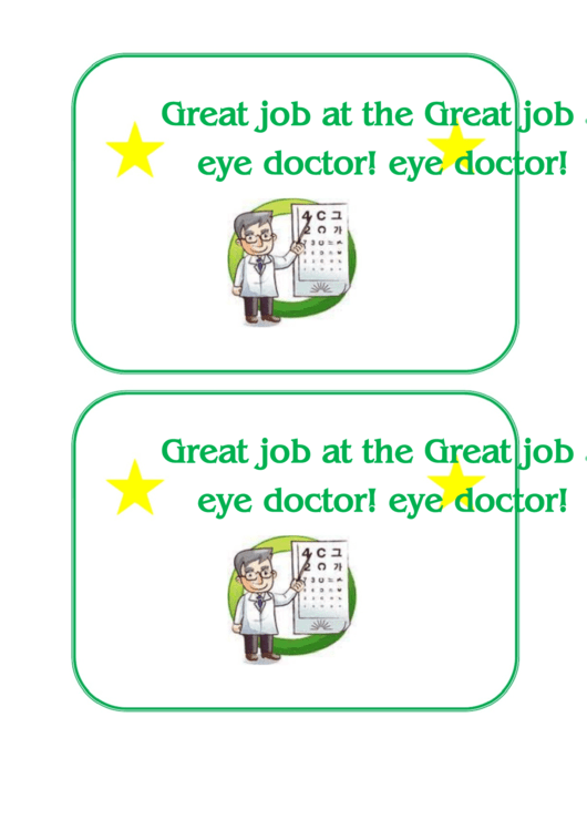 Eye Doctor Chart Printable pdf
