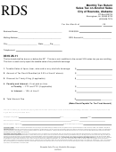 Rds Monthly Tax Return - Sales Tax On Alcohol Sales - City Of Roanoke, Alabama - 2015