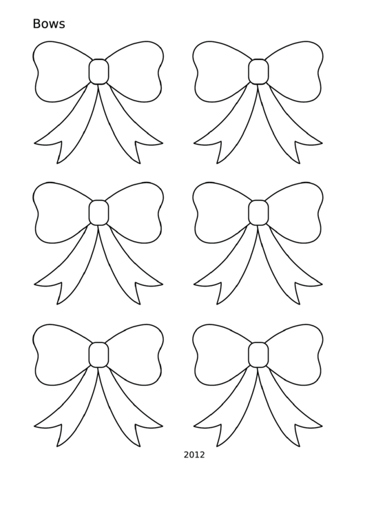 Small Bow Templates