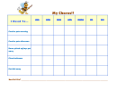 Pet Care Chore Chart For Kids