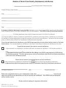 Form Dss-8222 - Notice Of Work First Family Assistance Job Bonus - North Carolina