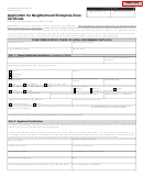 Form 2704a - Application For Neighborhood Enterprise Zone Certificate