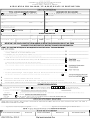 Fillable Form Hsmv 82363 - Application For Salvage Title Certificate Of Destruction Printable pdf