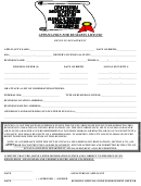 Application For Business License Form - City Of Eufaula, Al