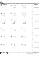 Multiplication With Multiples Of Ten - Math Worksheet With Answer Key