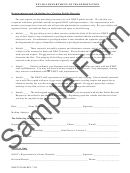 Sample Form Ndot 075-005 - Nevada Department Of Transportation