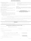 Declaration Of Estimated Tax Form- The City Of Xenia