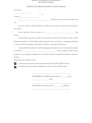 Affidavit Regarding Offers Of Ulor Securities Form - Securities Division Of Arizona Corporation Commission