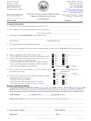 Form Cf-2 - Application For Exemption From Certificate Of Authority