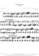 Johann Friedrich Franz Burgmuller L'arabesque Music Sheet