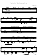 Aaron Copland - Fanfare For The Common Man Music Sheet