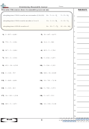 Determining Reasonable Answer Worksheet With Answer Key Printable pdf