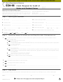 Fillable 2007 Form Eda-98 Claim Request For Audit Of Sales And Related Taxes Printable pdf