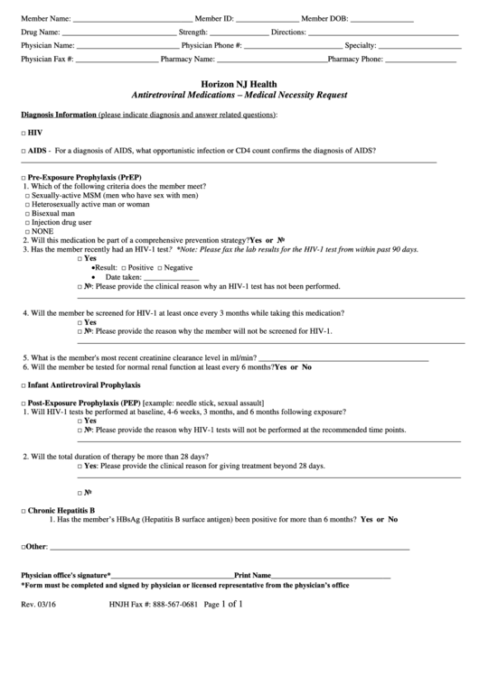 Medical Necessity Request Form Printable pdf