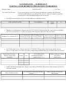 Partial Year Resident Pro-ration Worksheet - Lctcb/matcb Schedule P