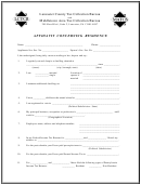 Affidavit Concerning Residence Form - Lctcb And Matcb
