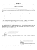 Form 42 - Application Form For Issue Of Registration Certificate For Import Of Cosmetics Into India