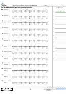 Showing Distance With A Numberline Worksheet Printable pdf