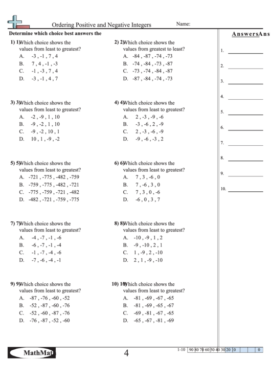 ordering-positive-and-negative-integers-worksheet-printable-pdf-download