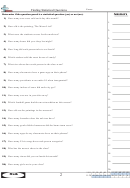 Finding Statistical Questions Worksheet Printable pdf