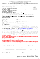 Form Application For Entry Visa (tourist)