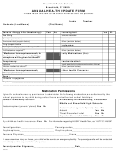 Annual Health Update Form