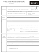 Application Form For Personal Accident Coverage