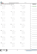 Ordering Decimal Numbers Worksheet