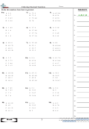 Ordering Decimal Numbers Worksheet