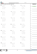 Ordering Decimal Numbers Worksheet