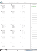 Ordering Decimal Numbers Worksheet